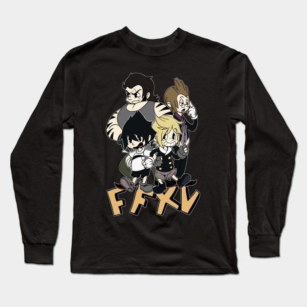 FFXV Toon! Long Sleeve T-Shirt by BlackenedKrono